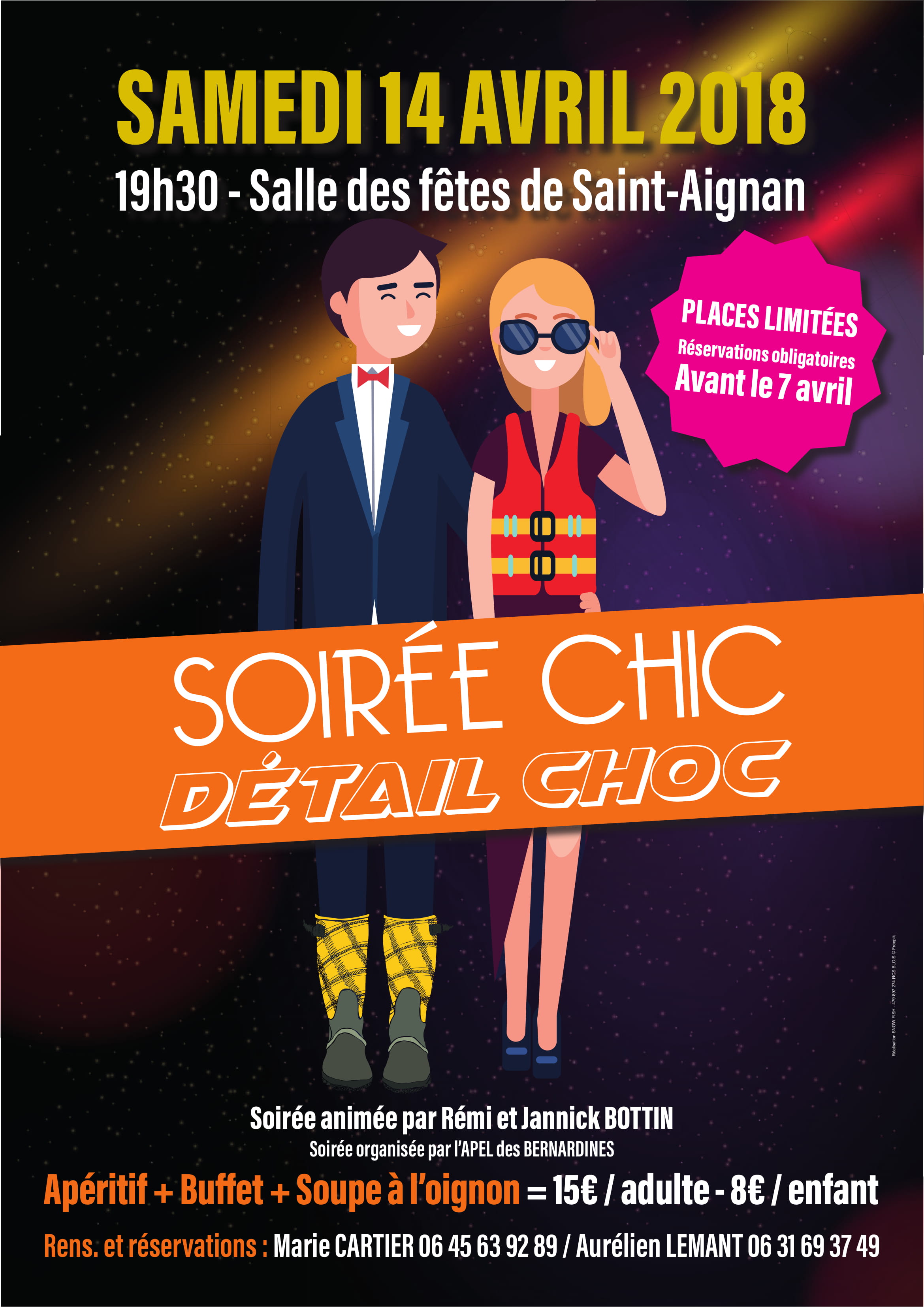 Soirée Chic - Détail Choc - Saint-Aignan - le 14/04/2018 - Agenda